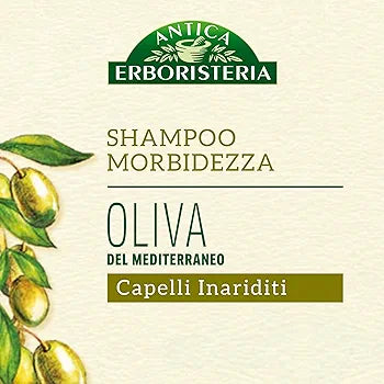 Antica Erboristeria Sampon Antica Erboristeria Softness Masline Mediterane, Sampon pentru par uscat, cu ingrediente naturale
