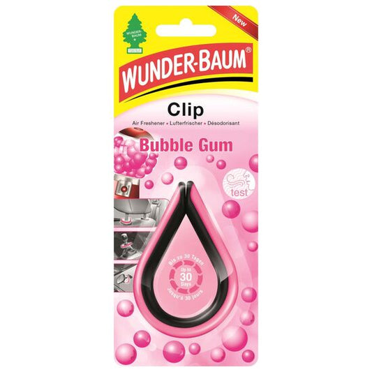 Odorizant auto WUNDER-BAUM Clip Bubble Gum, parfum dulce de fructe