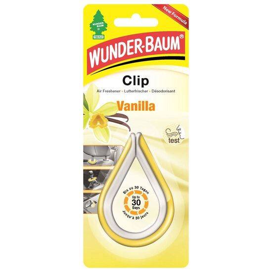 Odorizant auto WUNDER-BAUM Clip Vanilie, parfum de vanilie