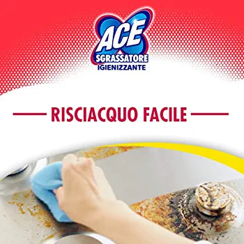 ACE Spray Sgrassatore Igienizzante + Rezerva, Fara Bicarbonat, Pachet 2 x 800 ml