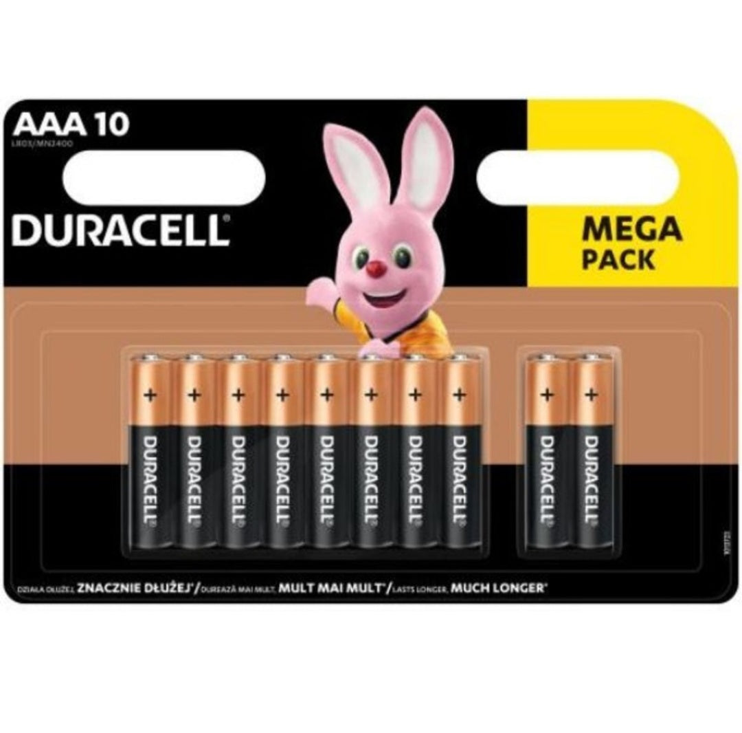 Set baterii, Duracell,LR3 AAA, 10 bucati