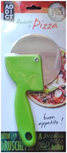 Easy Make KD3136 Taietor pizza din oțel inoxidabil roșu 13,5 x 2 x 28,4 cm