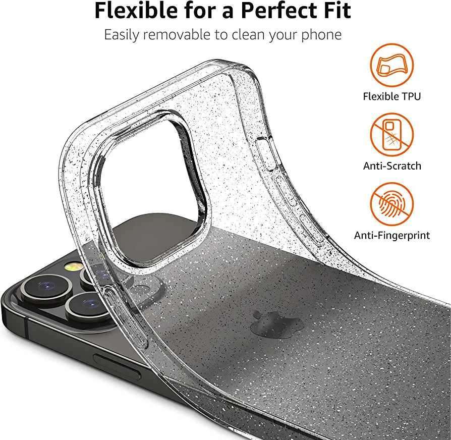 Amazon Basics iPhone 13 Pro Quartz Soft TPU Case Cover