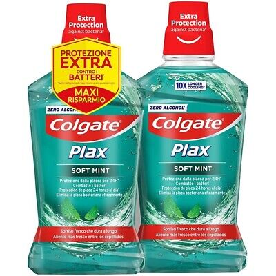 Apa de gură Colgate Plax Soft Mint cu antibacterian 500ml